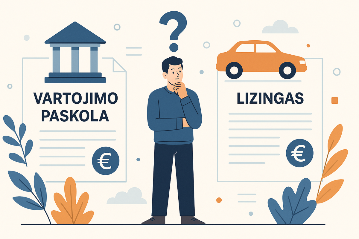 Vartojimo paskola ar lizingas?