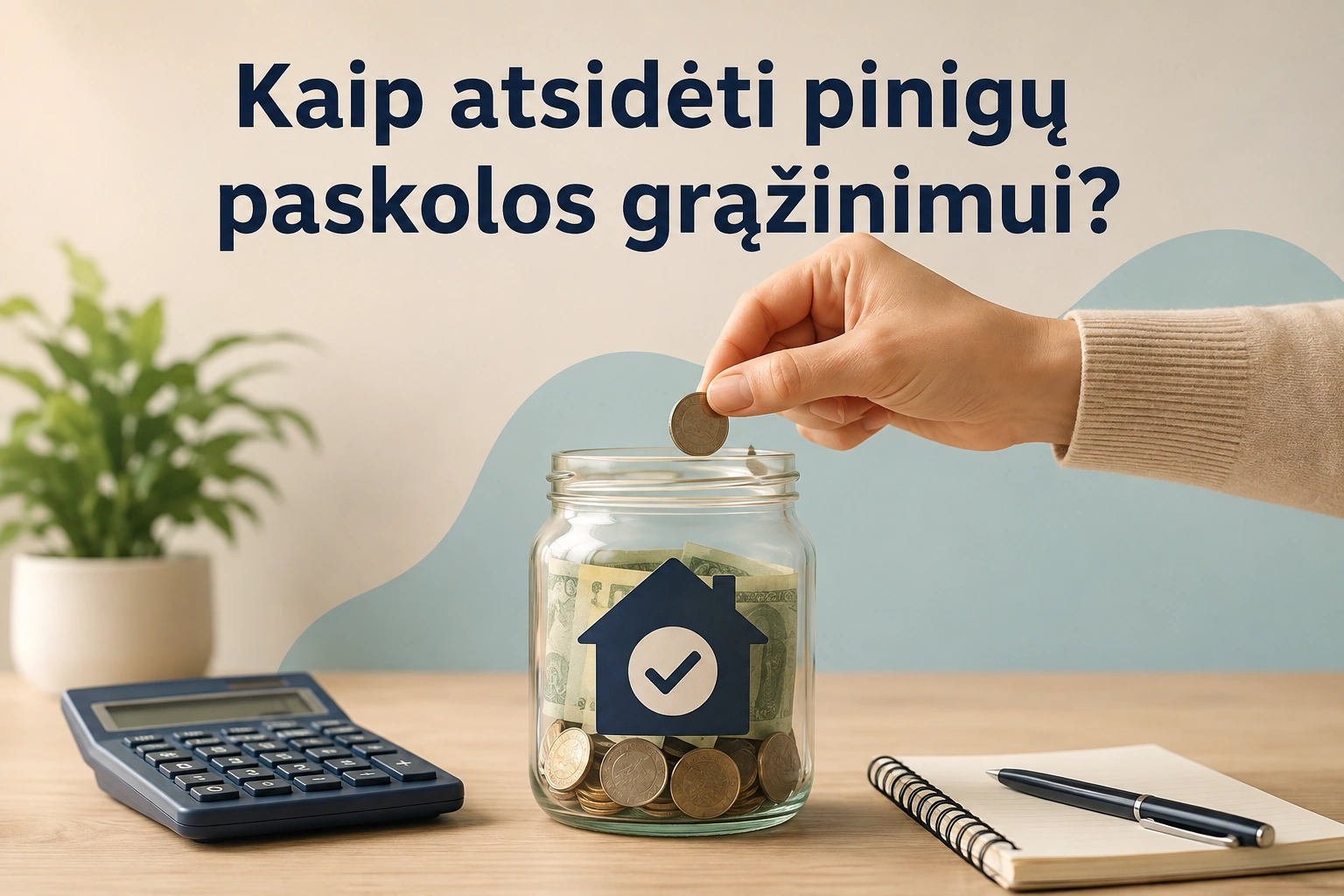 Kaip atsidėti pinigų paskolos grąžinimui?